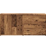 vidaXL Tv-meubel 80x34x35,5 cm bewerkt hout oud houtkleurig