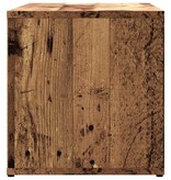 vidaXL Tv-meubel 80x34x35,5 cm bewerkt hout oud houtkleurig