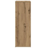 vidaXL Schoenenrek 54x34x100,5 cm bewerkt hout artisanaal eikenkleur