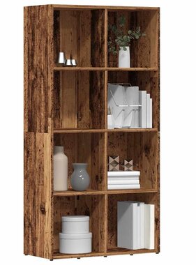 VidaXL Boekenkast 66x30x130 cm bewerkt hout oud houtkleurig