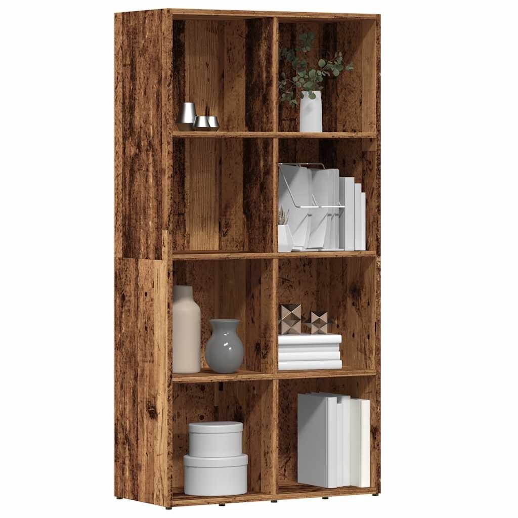 vidaXL Boekenkast 66x30x130 cm bewerkt hout oud houtkleurig