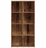 vidaXL Boekenkast 66x30x130 cm bewerkt hout oud houtkleurig
