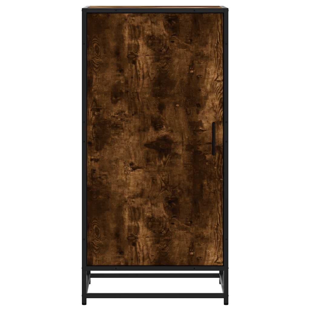 vidaXL Schoenenrek 48x38x97,5 cm bewerkt hout gerookt eikenkleurig