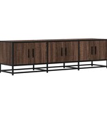vidaXL Tv-meubel 150x35x41 cm bewerkt hout metaal bruin eikenkleur