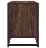 vidaXL Tv-meubel 150x35x41 cm bewerkt hout metaal bruin eikenkleur