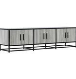 vidaXL Tv-meubel 150x35x41 cm bewerkt hout metaal grijs sonoma eiken