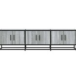 vidaXL Tv-meubel 150x35x41 cm bewerkt hout metaal grijs sonoma eiken