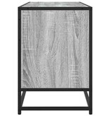 vidaXL Tv-meubel 150x35x41 cm bewerkt hout metaal grijs sonoma eiken