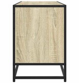 vidaXL Tv-meubel 150x35x41 cm bewerkt hout metaal sonoma eikenkleurig