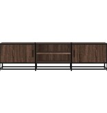 vidaXL Tv-meubel 160x35x41 cm bewerkt hout metaal bruin eikenkleur