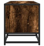 vidaXL Tv-meubel 160x35x41 cm bewerkt hout metaal gerookt eikenkleur