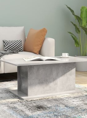 VidaXL Salontafel 102x55,5x40 cm bewerkt hout betongrijs