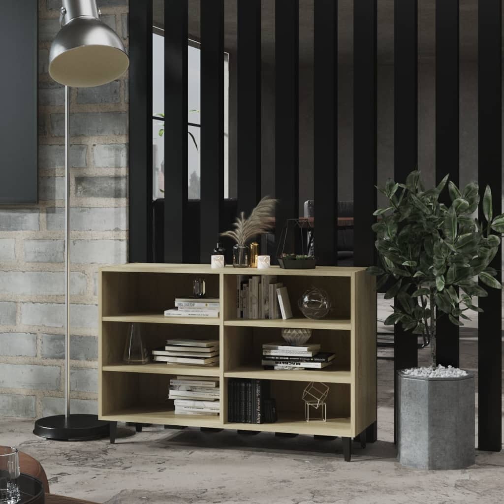 vidaXL Dressoir 103,5x35x70 cm bewerkt hout sonoma eikenkleurig