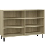 vidaXL Dressoir 103,5x35x70 cm bewerkt hout sonoma eikenkleurig