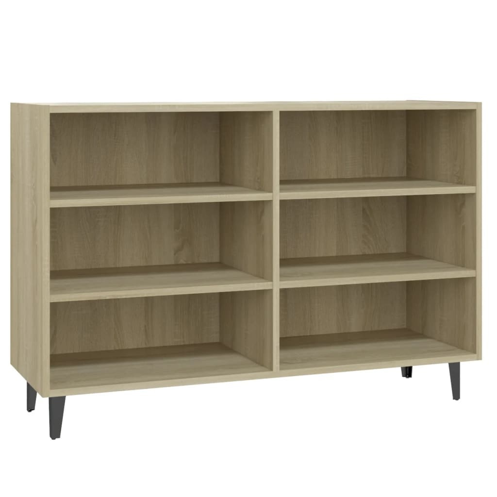 vidaXL Dressoir 103,5x35x70 cm bewerkt hout sonoma eikenkleurig