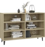 vidaXL Dressoir 103,5x35x70 cm bewerkt hout sonoma eikenkleurig
