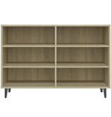 vidaXL Dressoir 103,5x35x70 cm bewerkt hout sonoma eikenkleurig