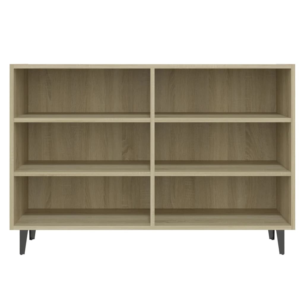 vidaXL Dressoir 103,5x35x70 cm bewerkt hout sonoma eikenkleurig