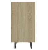 vidaXL Dressoir 103,5x35x70 cm bewerkt hout sonoma eikenkleurig