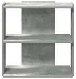 vidaXL Boekenkast 3-laags 60x30x60 cm bewerkt hout betongrijs