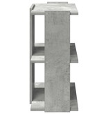 vidaXL Boekenkast 3-laags 60x30x60 cm bewerkt hout betongrijs
