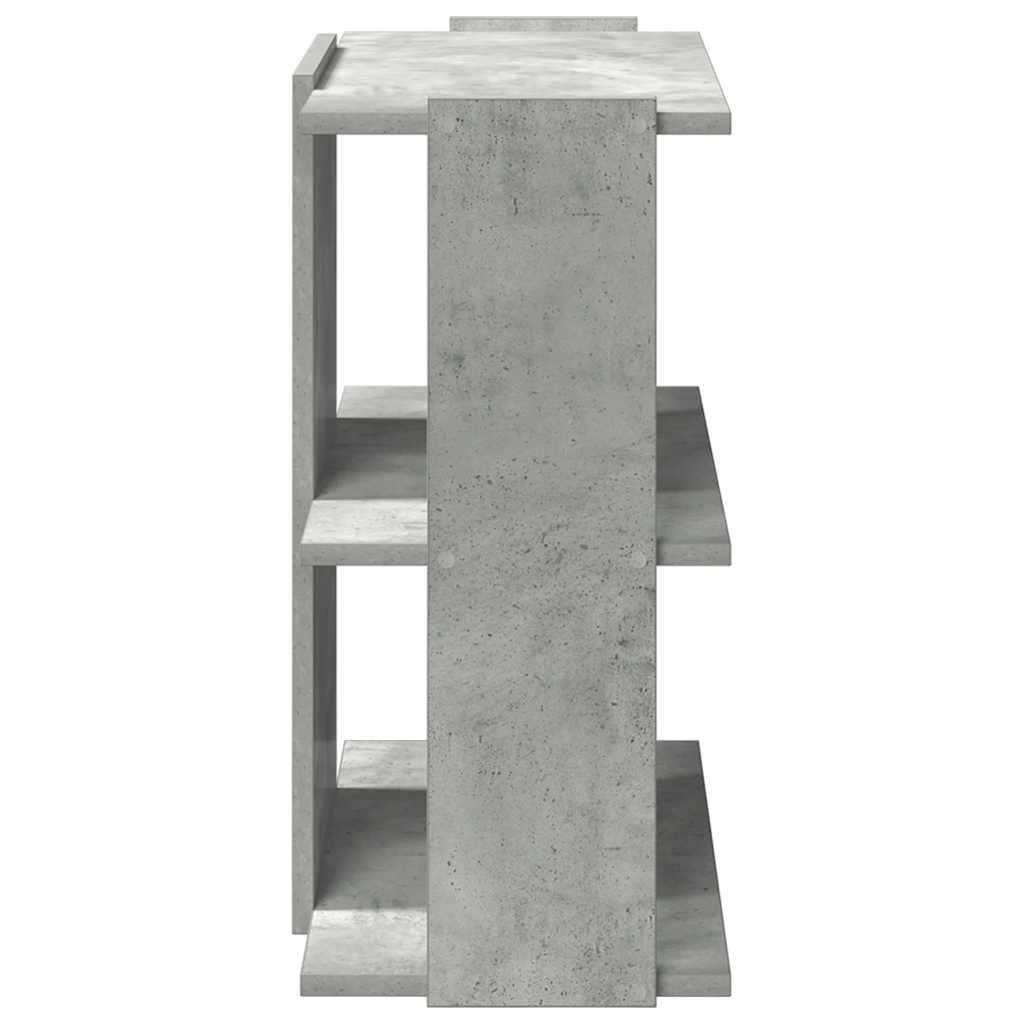 vidaXL Boekenkast 3-laags 60x30x60 cm bewerkt hout betongrijs