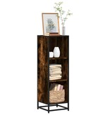 vidaXL Boekenkast 33,5x33x107,5 cm bewerkt hout gerookt eikenkleurig