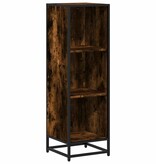 vidaXL Boekenkast 33,5x33x107,5 cm bewerkt hout gerookt eikenkleurig