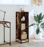 vidaXL Boekenkast 33,5x33x107,5 cm bewerkt hout gerookt eikenkleurig