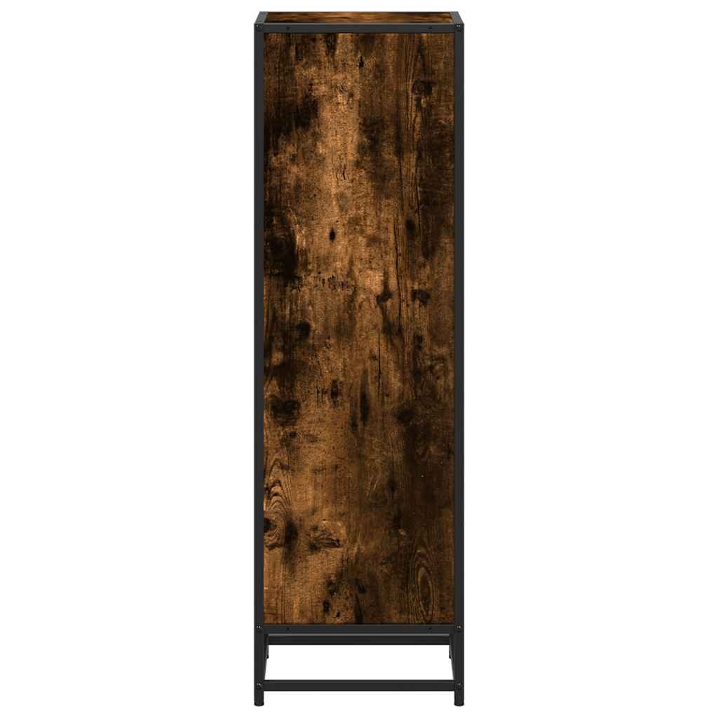 vidaXL Boekenkast 33,5x33x107,5 cm bewerkt hout gerookt eikenkleurig