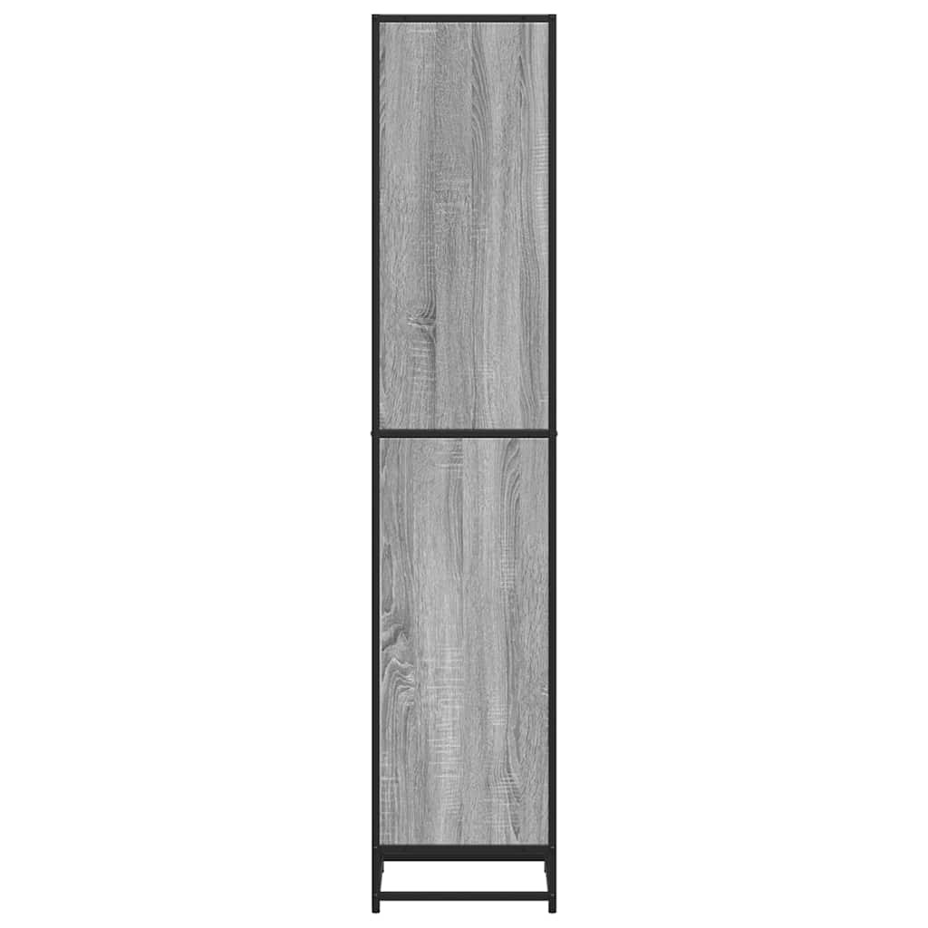 vidaXL Boekenkast 40x35x170,5 cm bewerkt hout grijs sonoma eikenkleur
