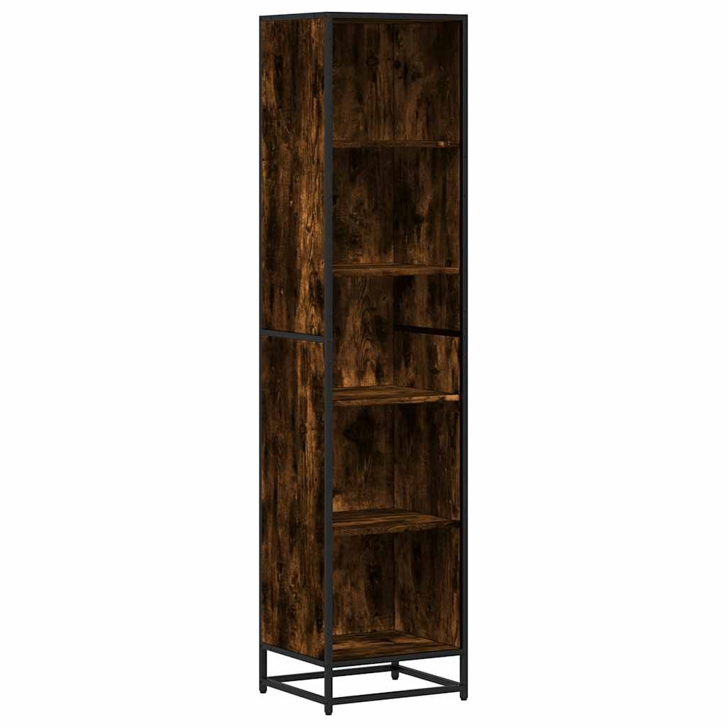 VidaXL Boekenkast 40x35x170,5 cm bewerkt hout gerookt eikenkleurig