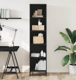 vidaXL Boekenkast 40x35x170,5 cm bewerkt hout zwart