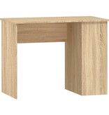 vidaXL Bureau 100x55x75 cm bewerkt hout sonoma eikenkleurig