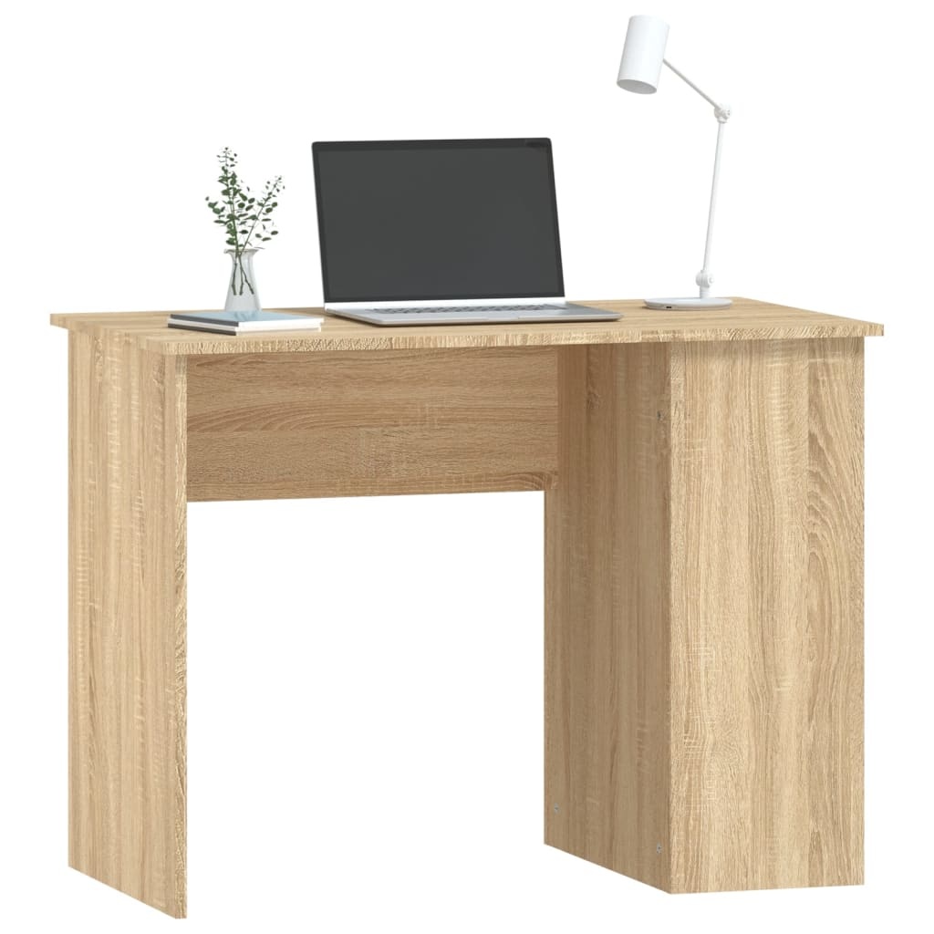 vidaXL Bureau 100x55x75 cm bewerkt hout sonoma eikenkleurig