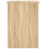 vidaXL Bureau 100x55x75 cm bewerkt hout sonoma eikenkleurig
