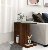 VidaXL Bijzettafel 50x30x50 cm bewerkt hout bruin eikenkleur