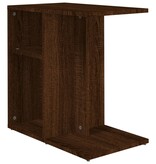 VidaXL Bijzettafel 50x30x50 cm bewerkt hout bruin eikenkleur