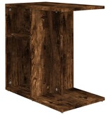 VidaXL Bijzettafel 50x30x50 cm bewerkt hout gerookt eikenkleurig