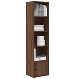 vidaXL Boekenkast 31x24x127 cm bewerkt hout bruin eikenkleurig