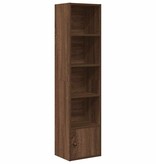 vidaXL Boekenkast 31x24x127 cm bewerkt hout bruin eikenkleurig