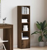 vidaXL Boekenkast 31x24x127 cm bewerkt hout bruin eikenkleurig