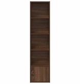 vidaXL Boekenkast 31x24x127 cm bewerkt hout bruin eikenkleurig