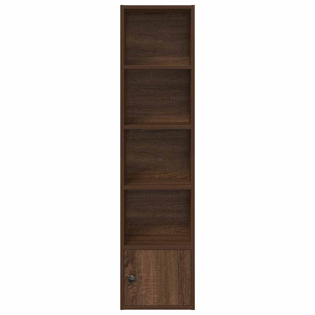 vidaXL Boekenkast 31x24x127 cm bewerkt hout bruin eikenkleurig