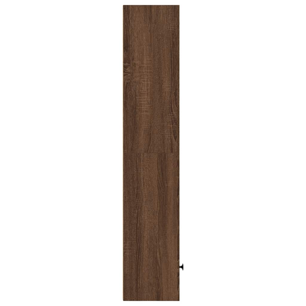 vidaXL Boekenkast 31x24x127 cm bewerkt hout bruin eikenkleurig