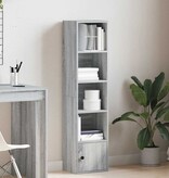 vidaXL Boekenkast 31x24x127 cm bewerkt hout grijs sonoma eikenkleurig
