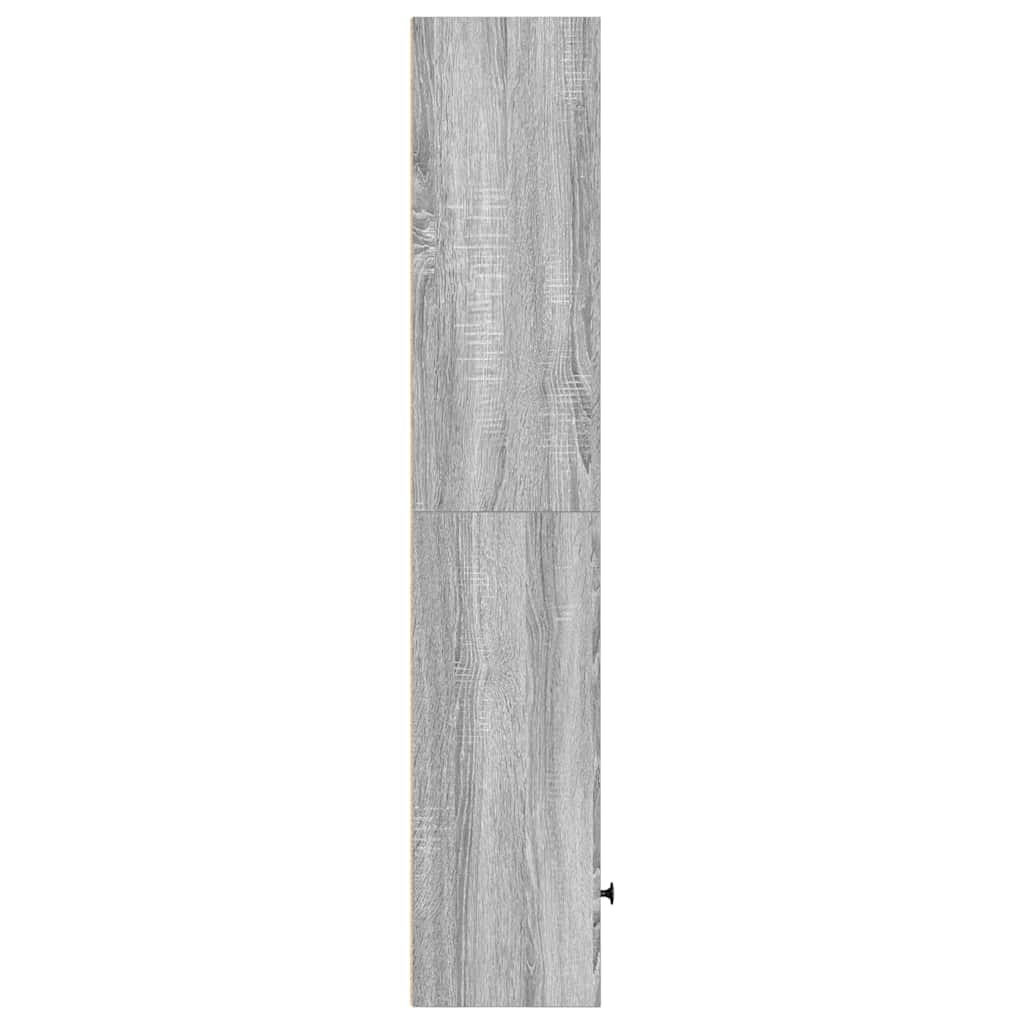 vidaXL Boekenkast 31x24x127 cm bewerkt hout grijs sonoma eikenkleurig