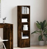 vidaXL Boekenkast 31x24x127 cm bewerkt hout gerookt eikenkleurig