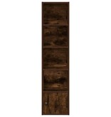vidaXL Boekenkast 31x24x127 cm bewerkt hout gerookt eikenkleurig