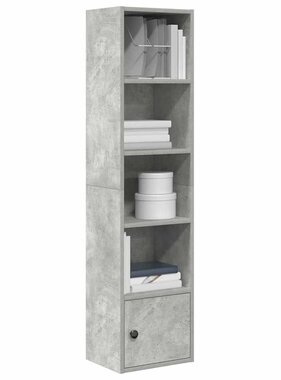 VidaXL Boekenkast 31x24x127 cm bewerkt hout betongrijs